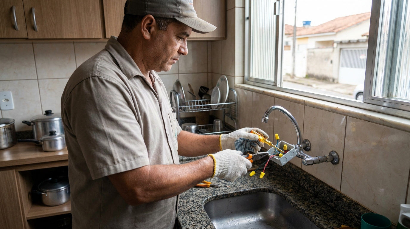 Instalacao de torneira eletrica profissional em Natal‑RN