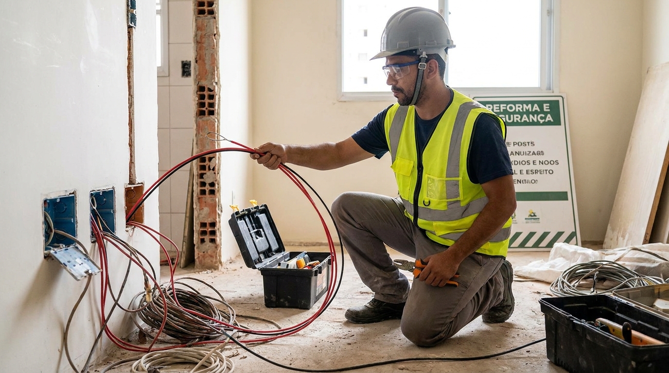 Troca de fiacao eletrica em Natal‑RN
